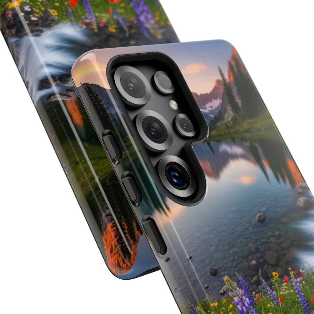 Mountain Wildflower Phone Case — Scenic Nature Tough Case