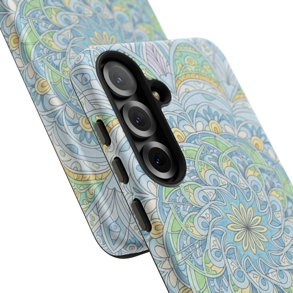 Mandala Floral Phone Case — Pastel Boho Tough Case