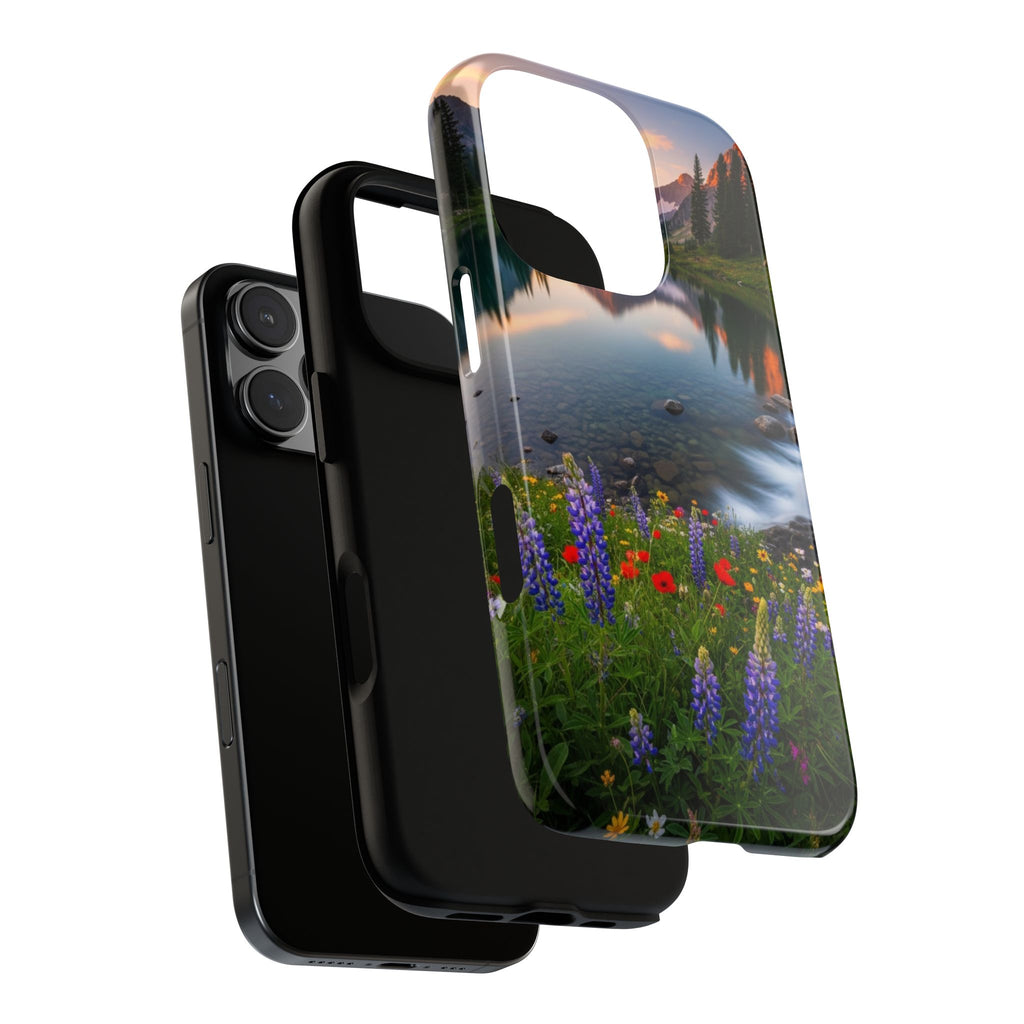 Mountain Wildflower Phone Case — Scenic Nature Tough Case