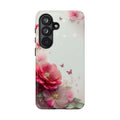 Floral Pink Blossoms Tough Phone Case – Protective Garden Flower Design