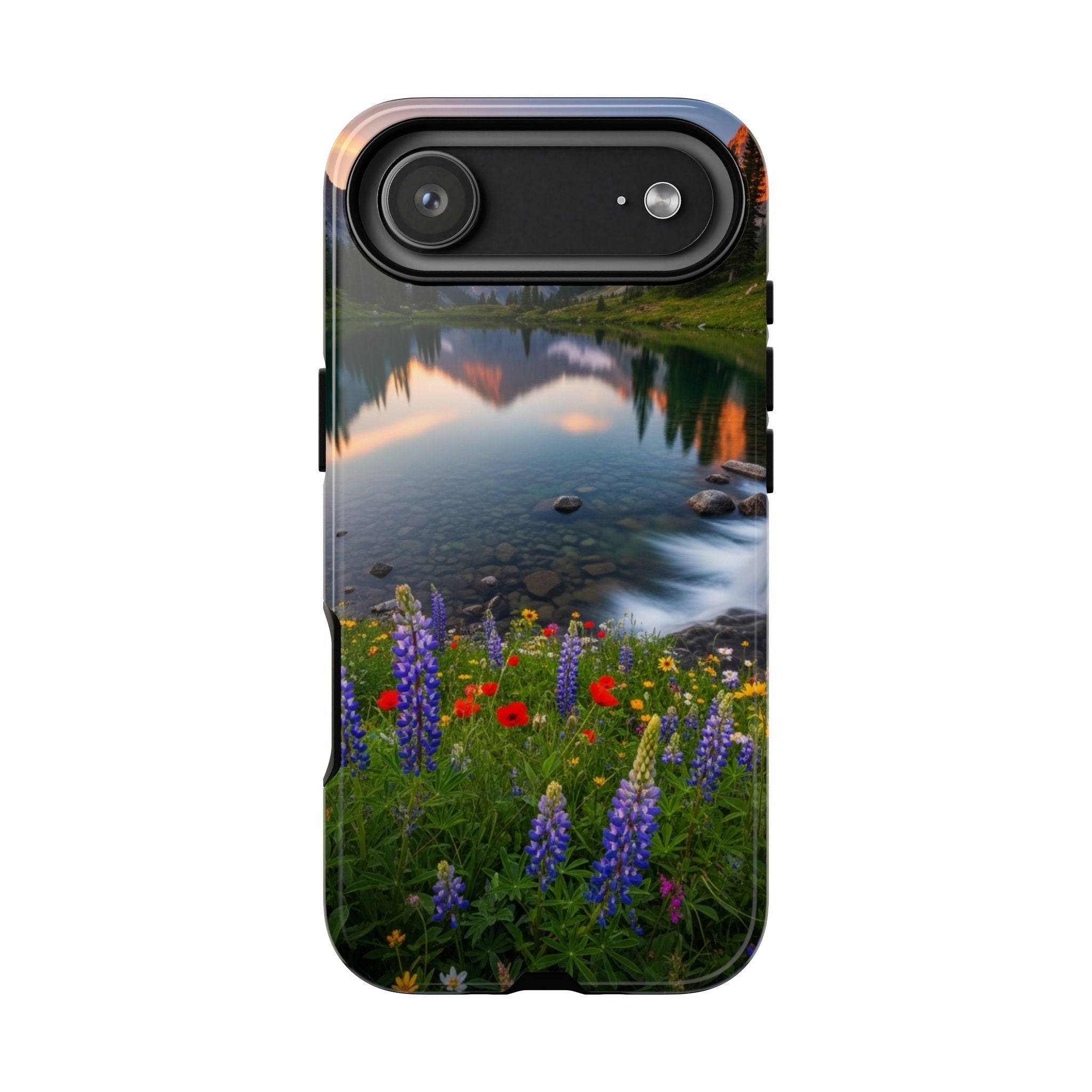 Mountain Wildflower Phone Case — Scenic Nature Tough Case