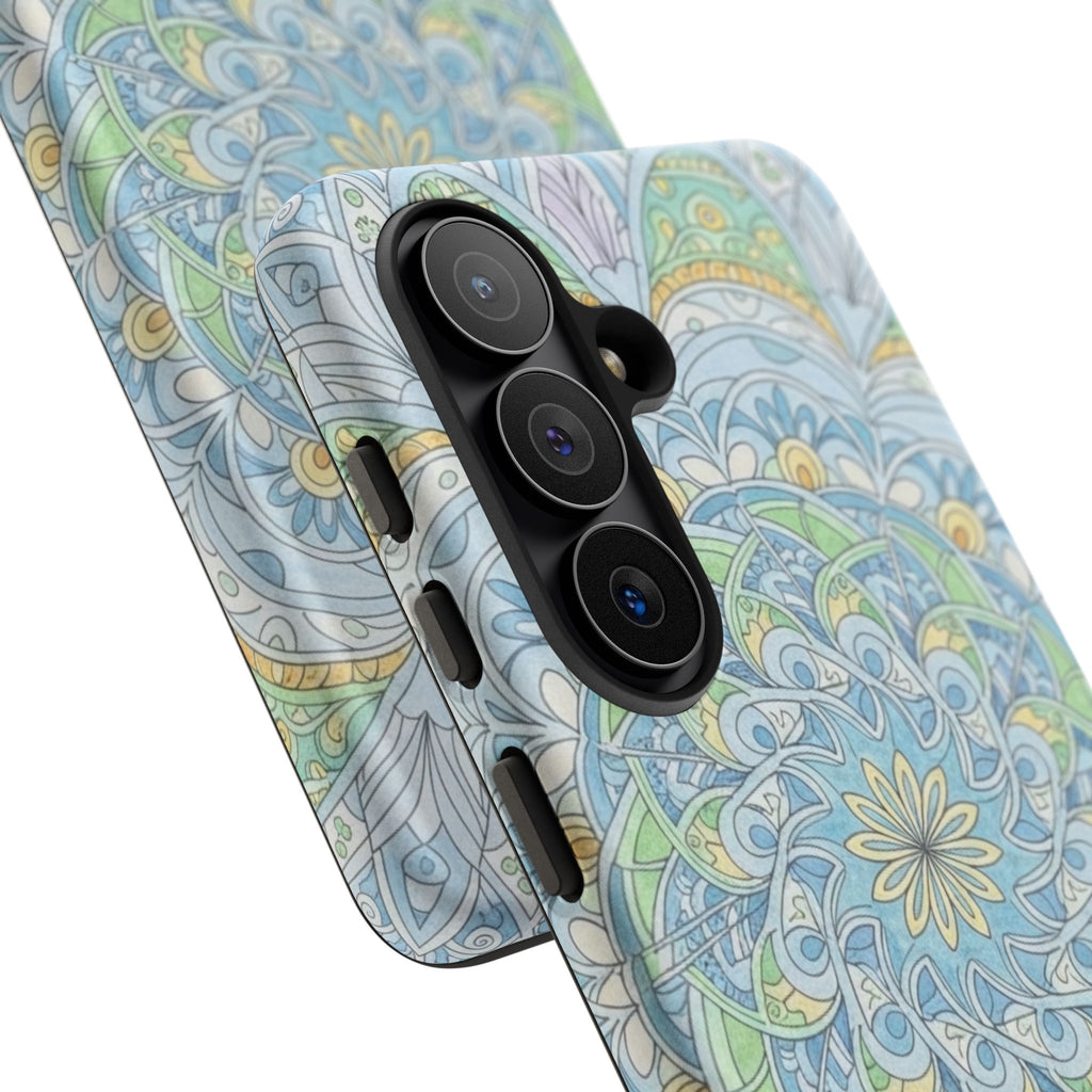 Mandala Floral Phone Case — Pastel Boho Tough Case