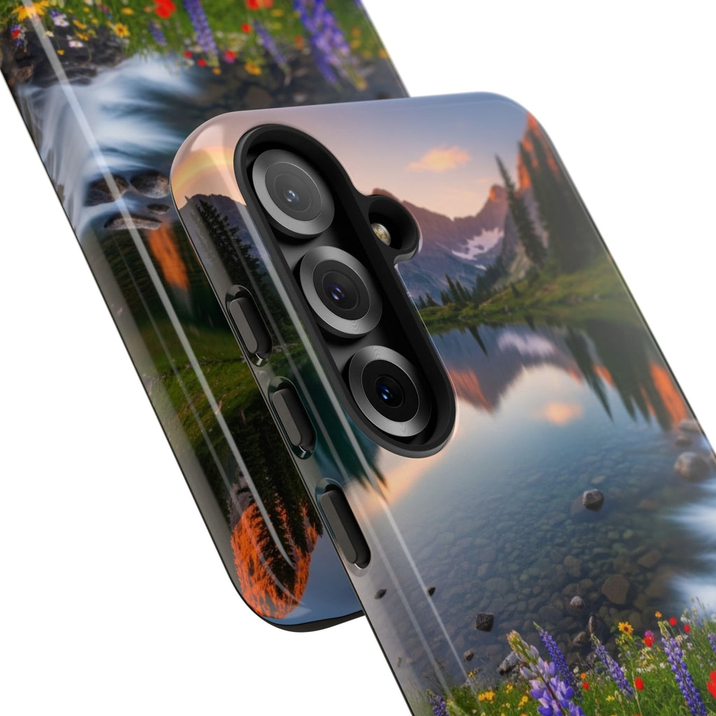 Mountain Wildflower Phone Case — Scenic Nature Tough Case