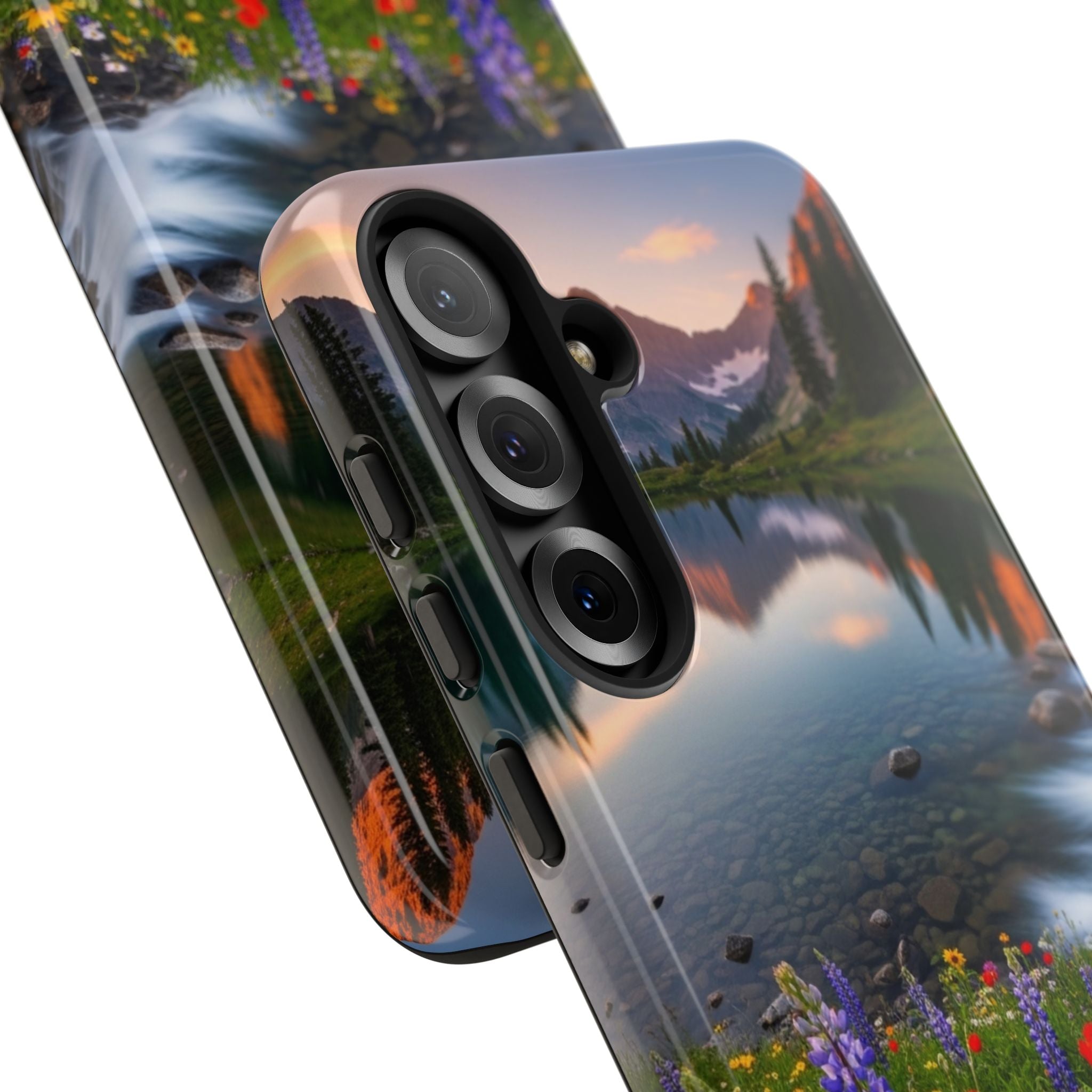 Mountain Wildflower Phone Case — Scenic Nature Tough Case