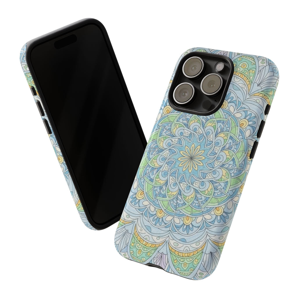 Mandala Floral Phone Case — Pastel Boho Tough Case