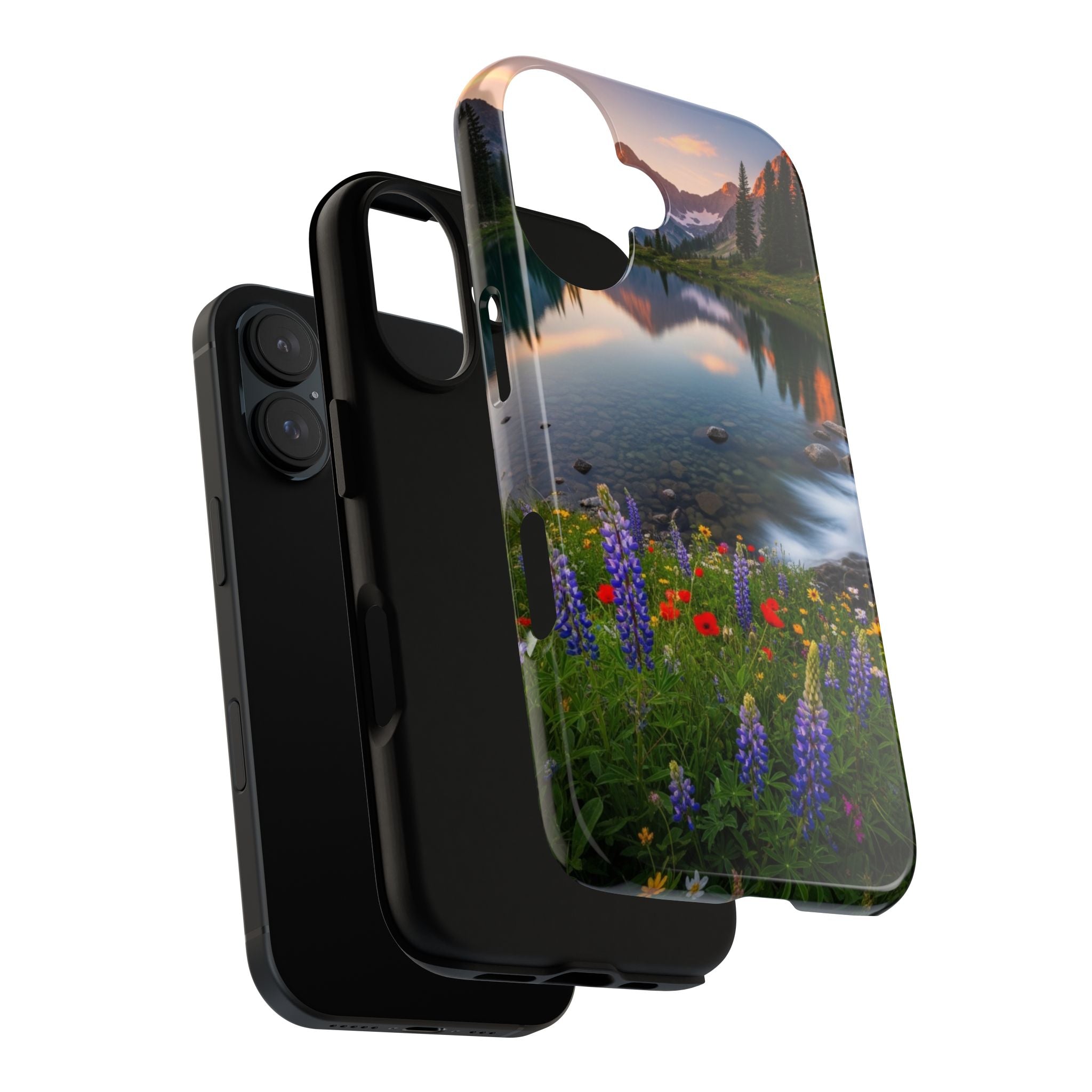 Mountain Wildflower Phone Case — Scenic Nature Tough Case