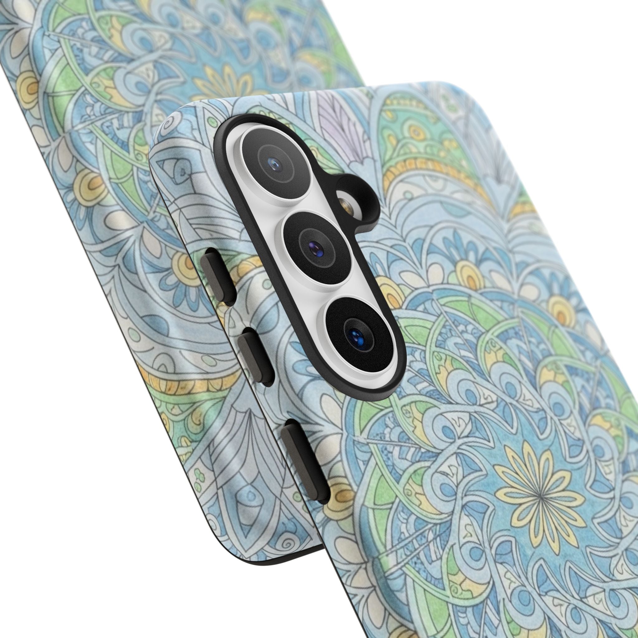 Mandala Floral Phone Case — Pastel Boho Tough Case