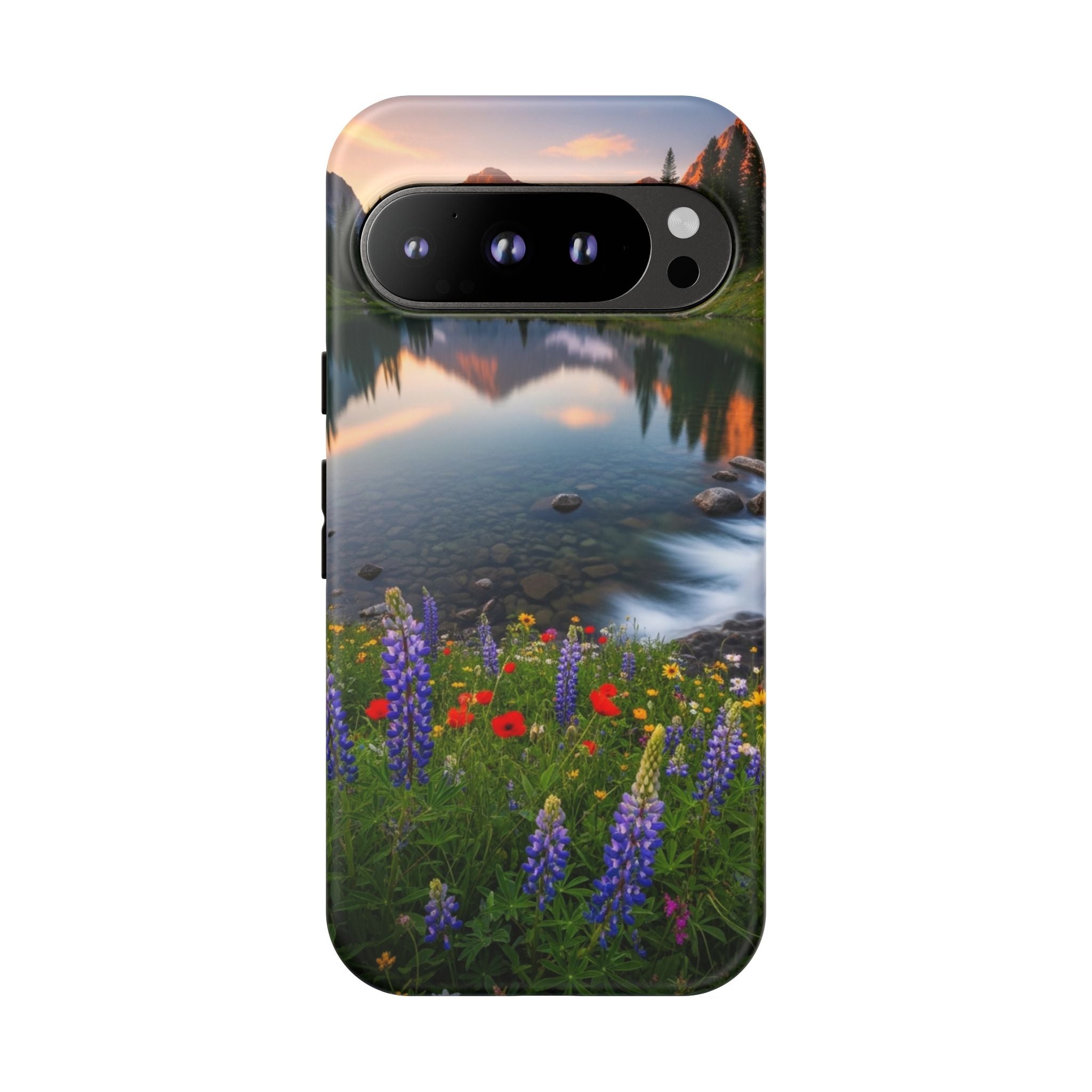 Mountain Wildflower Phone Case — Scenic Nature Tough Case