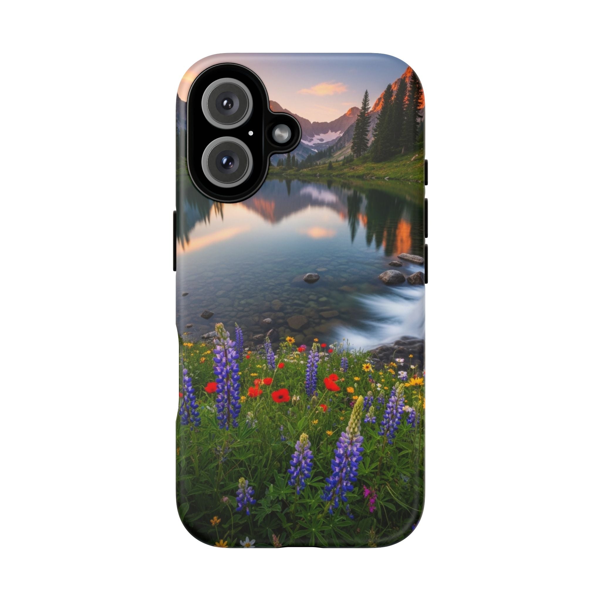 Mountain Wildflower Phone Case — Scenic Nature Tough Case