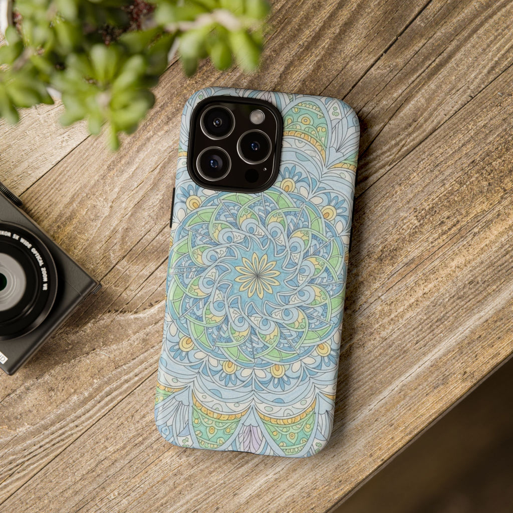 Mandala Floral Phone Case — Pastel Boho Tough Case