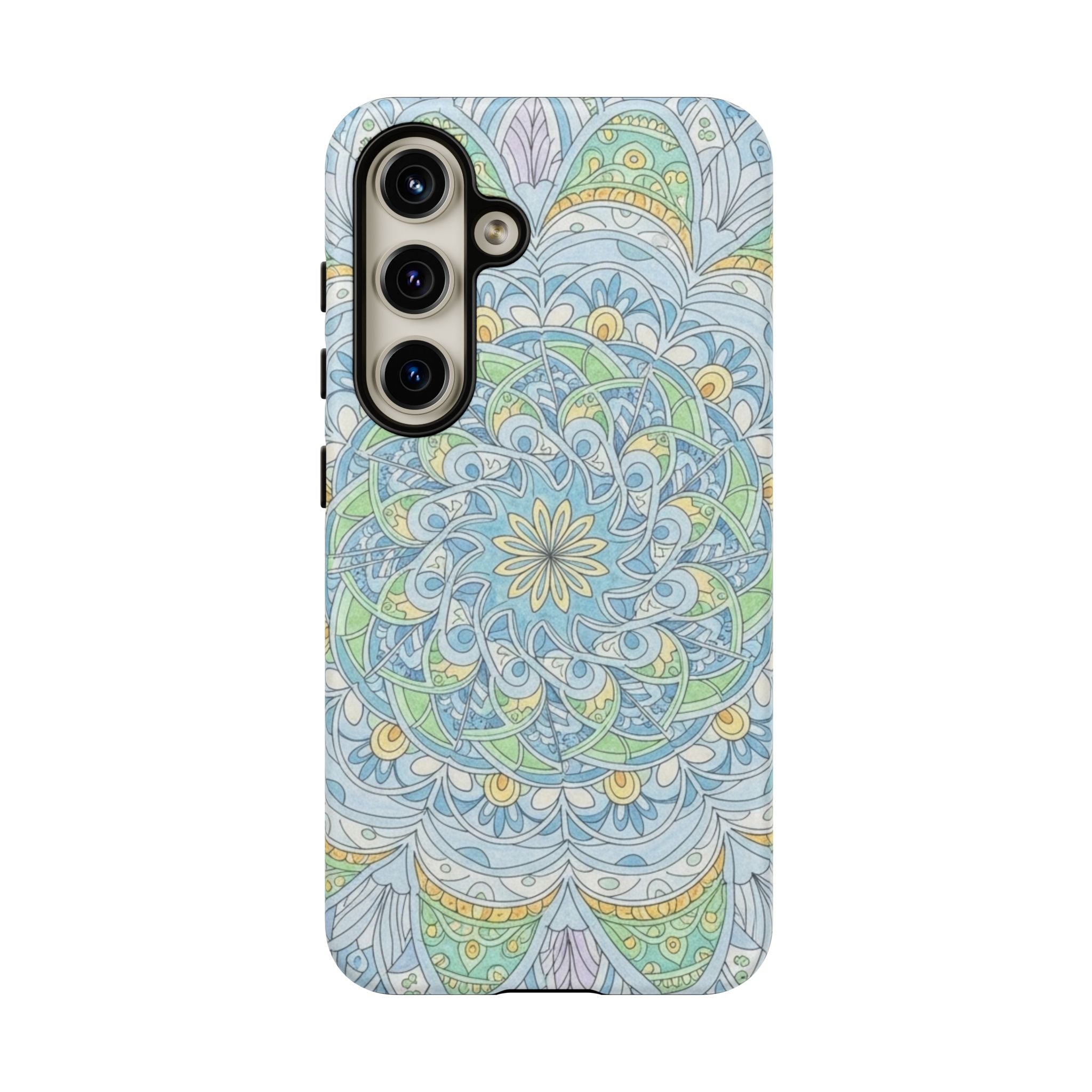 Mandala Floral Phone Case — Pastel Boho Tough Case