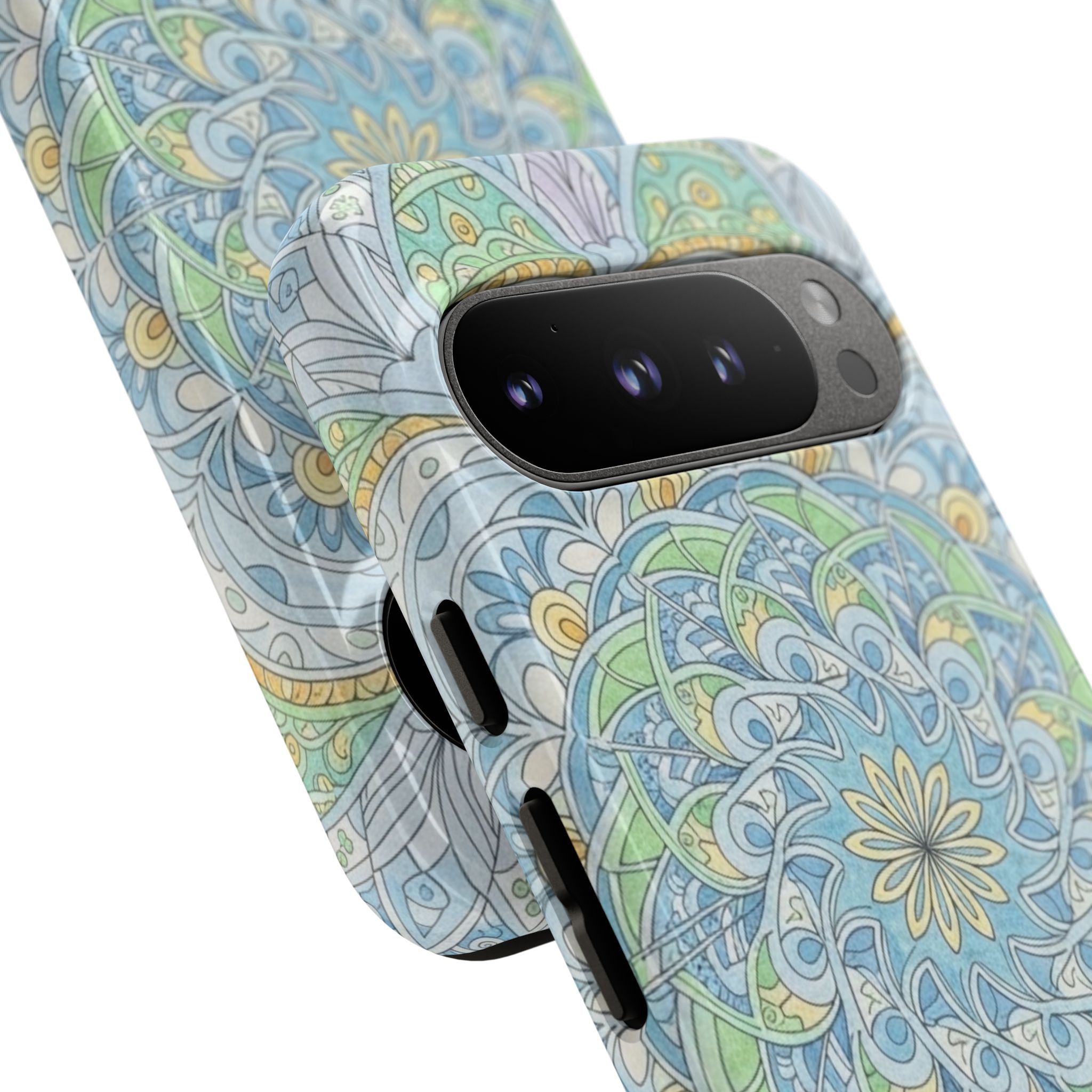 Mandala Floral Phone Case — Pastel Boho Tough Case