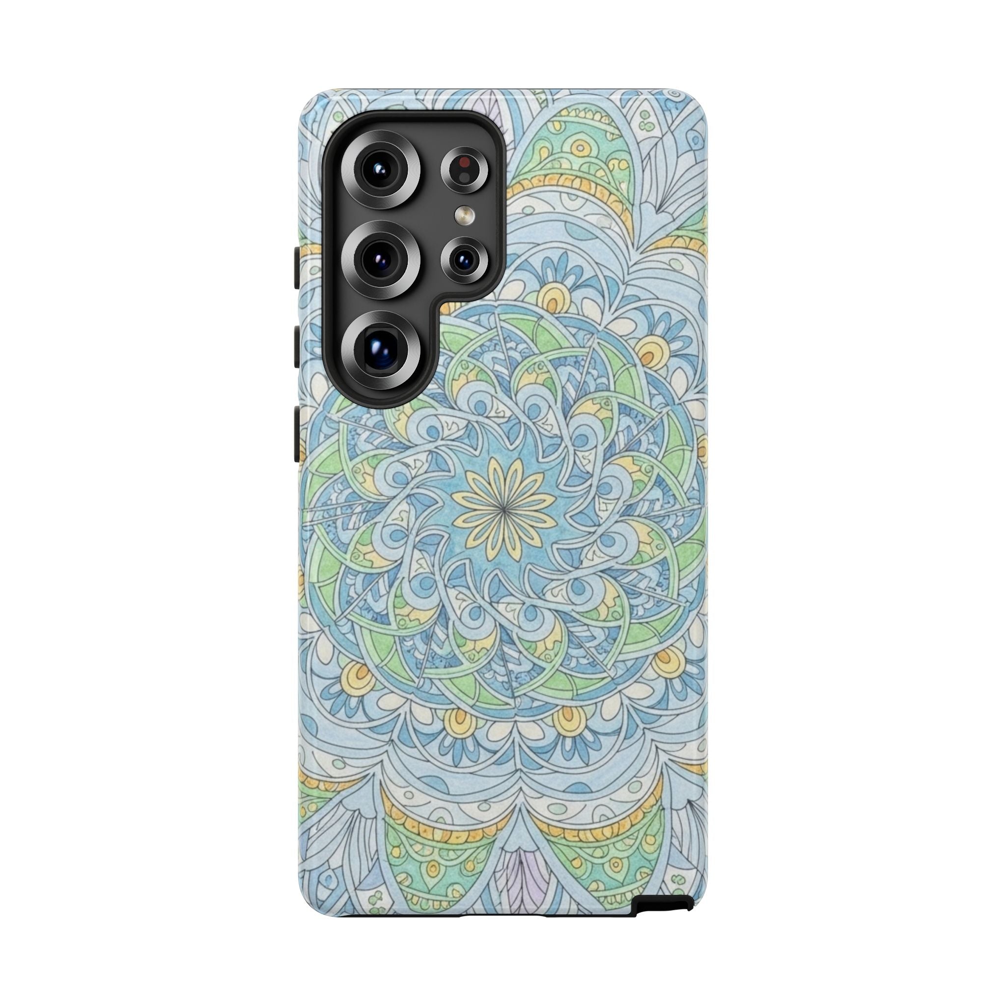 Mandala Floral Phone Case — Pastel Boho Tough Case