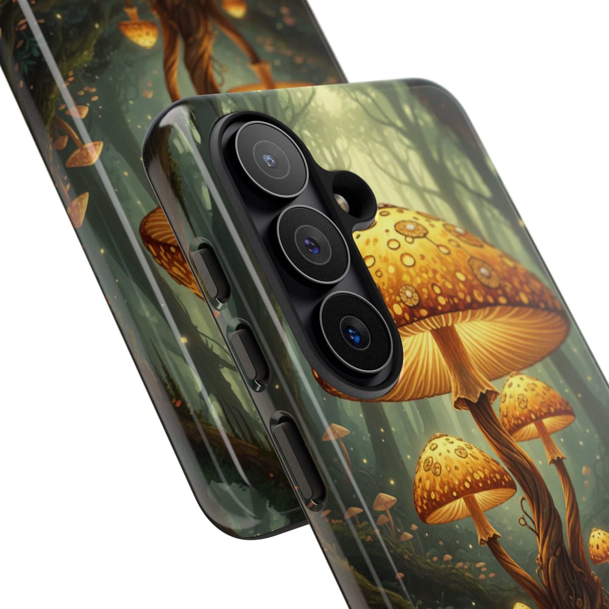 Mushroom Forest Tough Phone Case — Protective Fantasy Nature Design