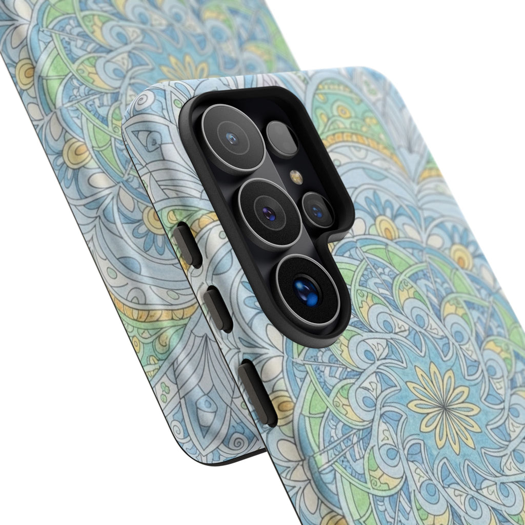 Mandala Floral Phone Case — Pastel Boho Tough Case