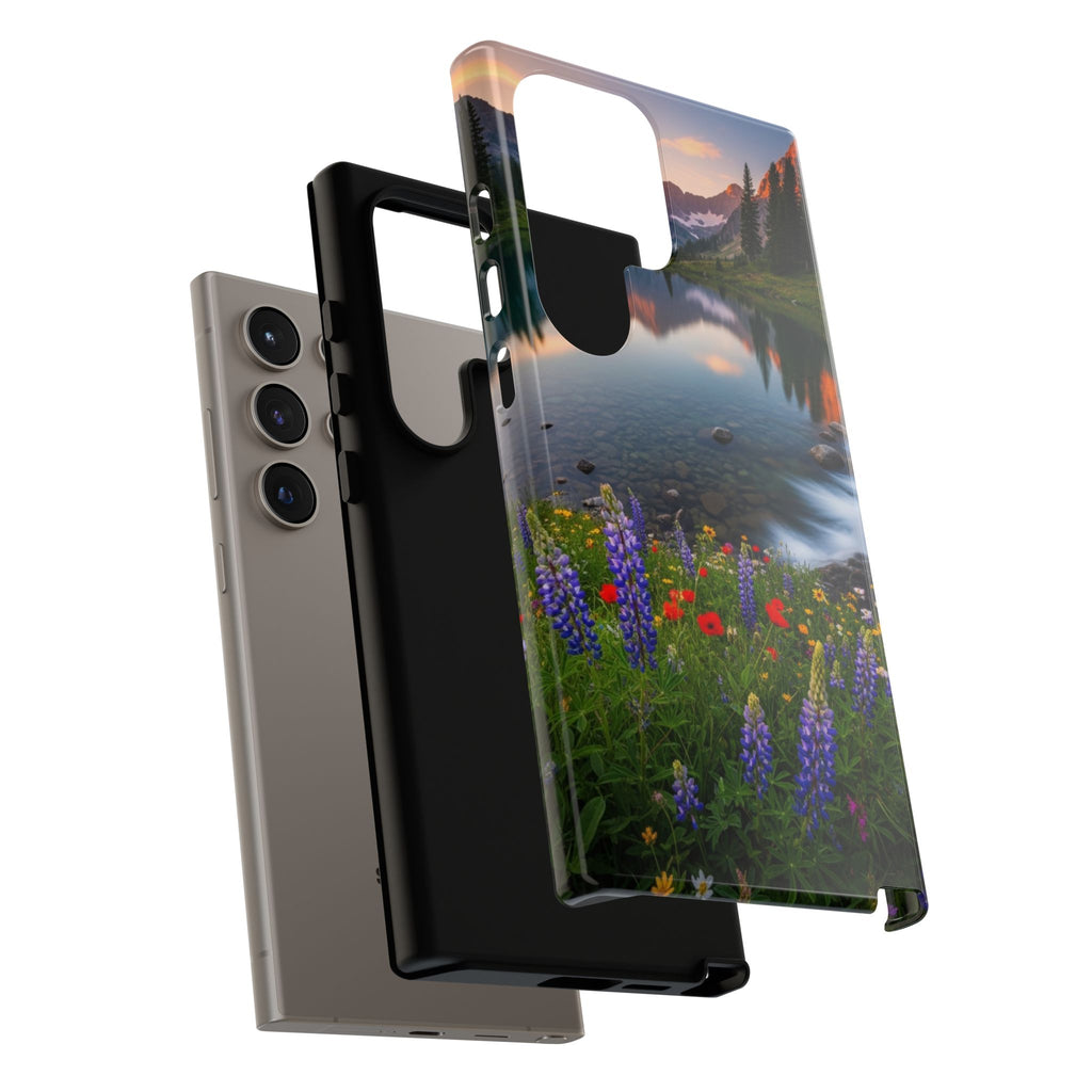 Mountain Wildflower Phone Case — Scenic Nature Tough Case