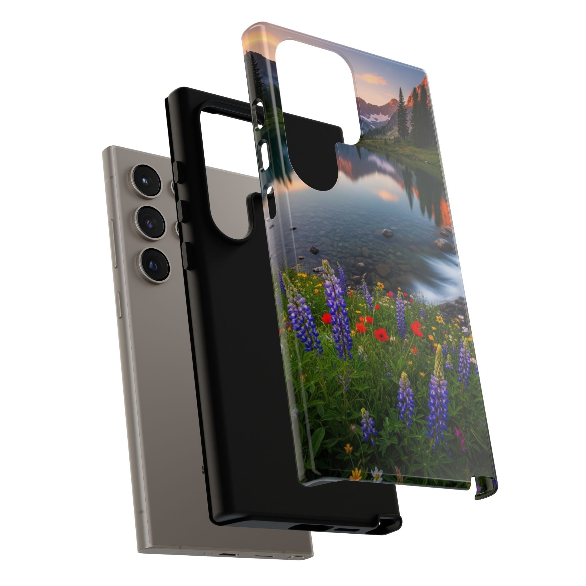 Mountain Wildflower Phone Case — Scenic Nature Tough Case