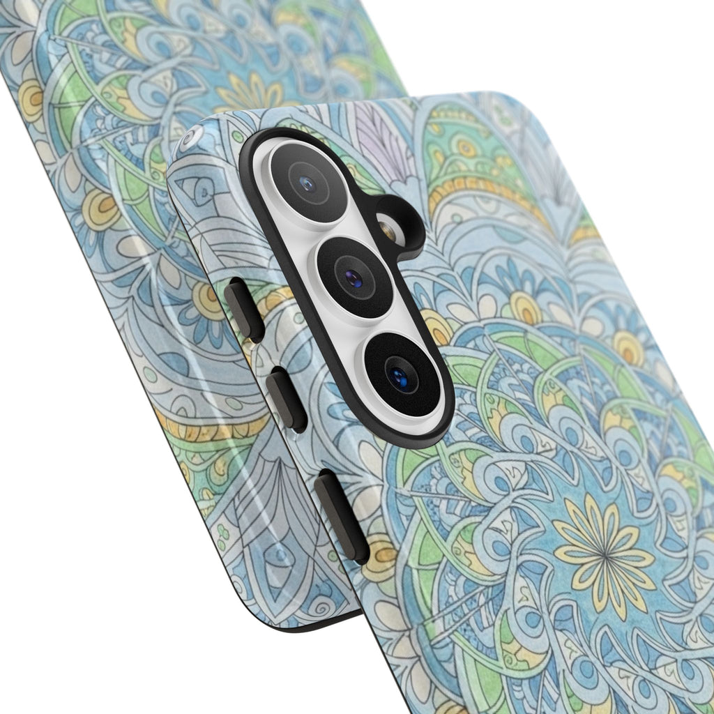 Mandala Floral Phone Case — Pastel Boho Tough Case