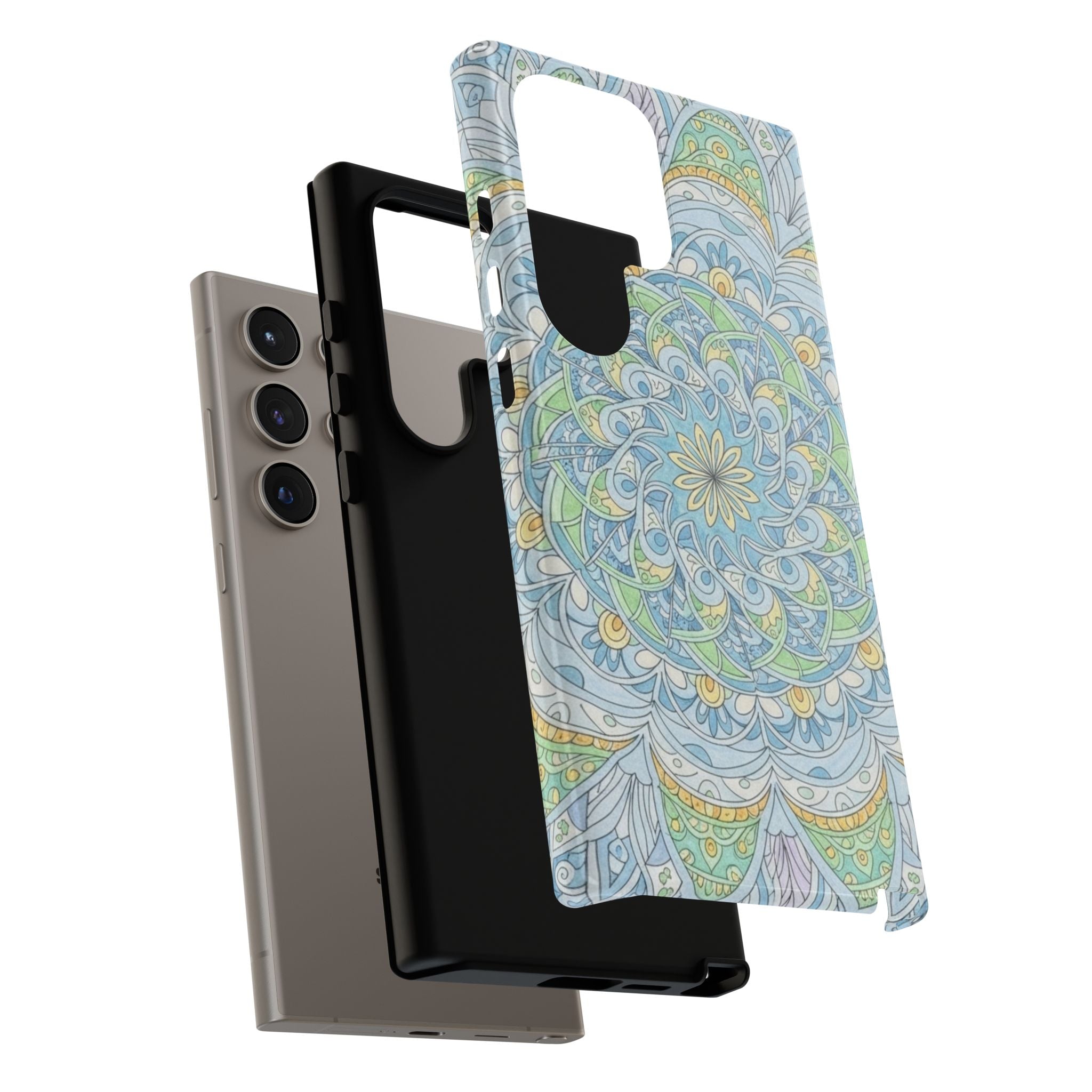 Mandala Floral Phone Case — Pastel Boho Tough Case