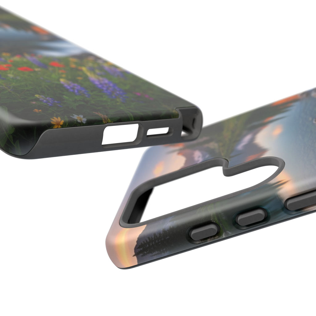 Mountain Wildflower Phone Case — Scenic Nature Tough Case