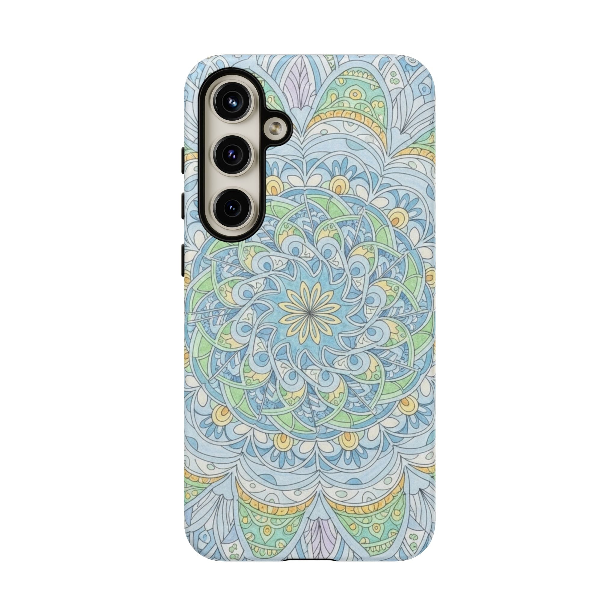 Mandala Floral Phone Case — Pastel Boho Tough Case
