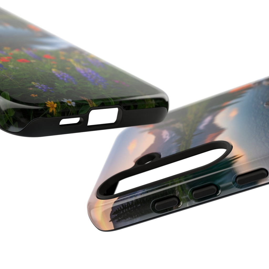 Mountain Wildflower Phone Case — Scenic Nature Tough Case