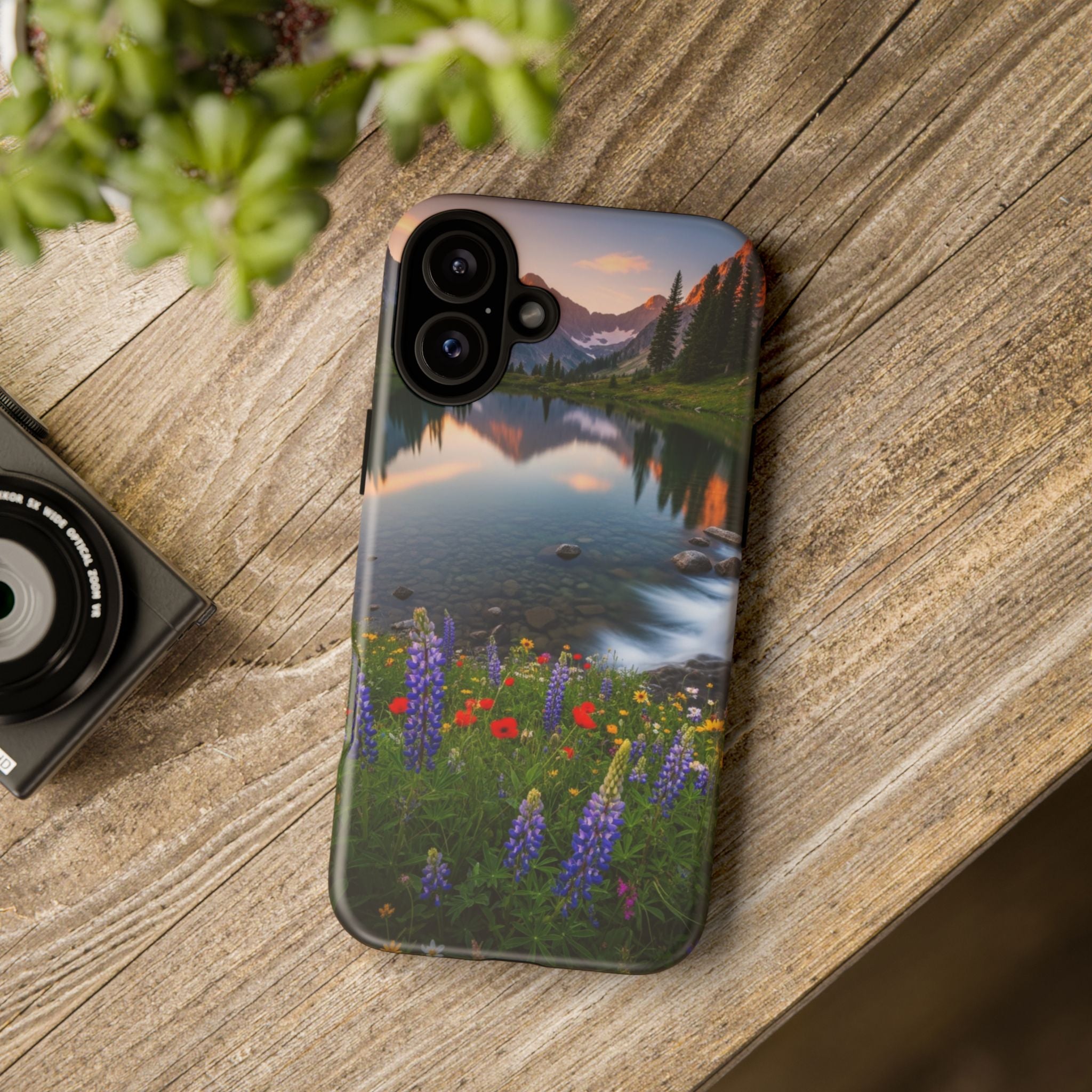 Mountain Wildflower Phone Case — Scenic Nature Tough Case