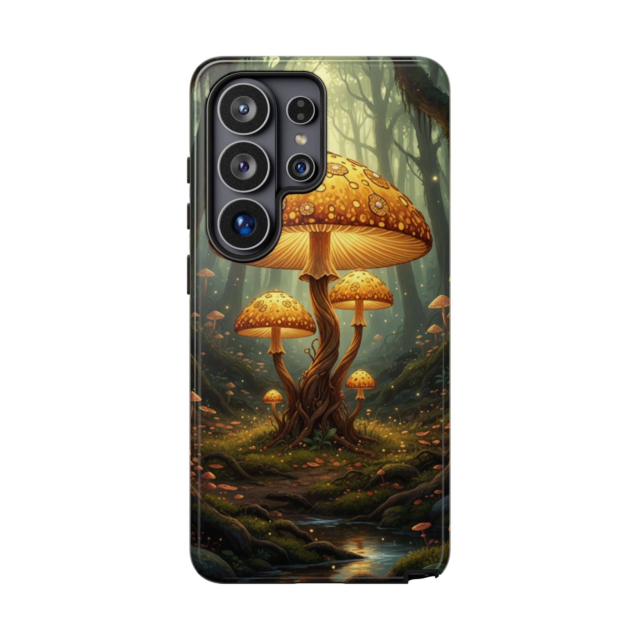 Mushroom Forest Tough Phone Case — Protective Fantasy Nature Design