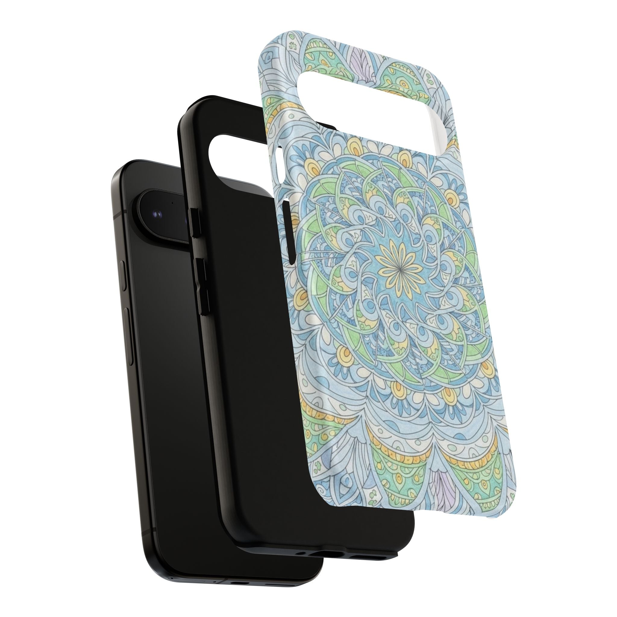 Mandala Floral Phone Case — Pastel Boho Tough Case