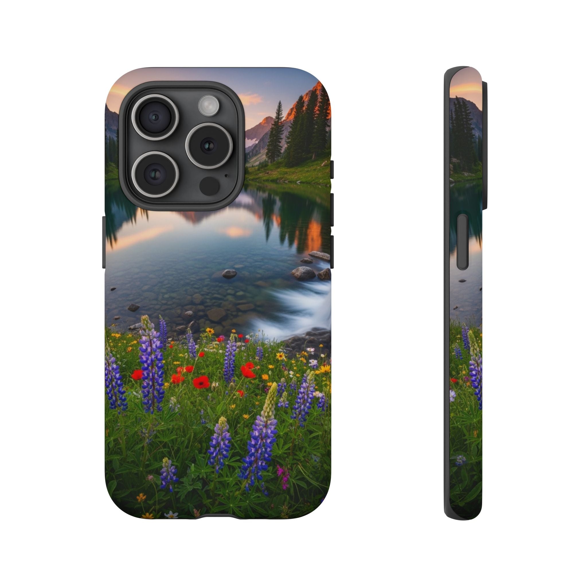 Mountain Wildflower Phone Case — Scenic Nature Tough Case