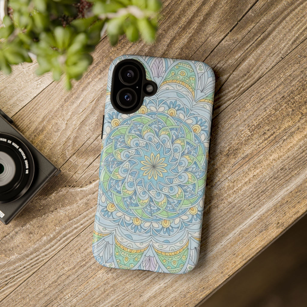 Mandala Floral Phone Case — Pastel Boho Tough Case