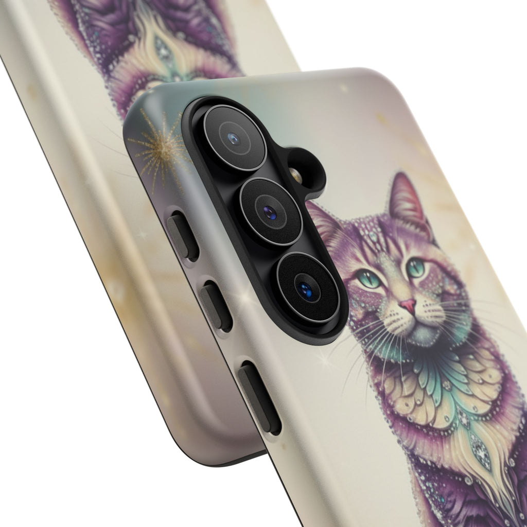 Mystic Cat Phone Case — Protective Tough Case with Enchanted Feline Design