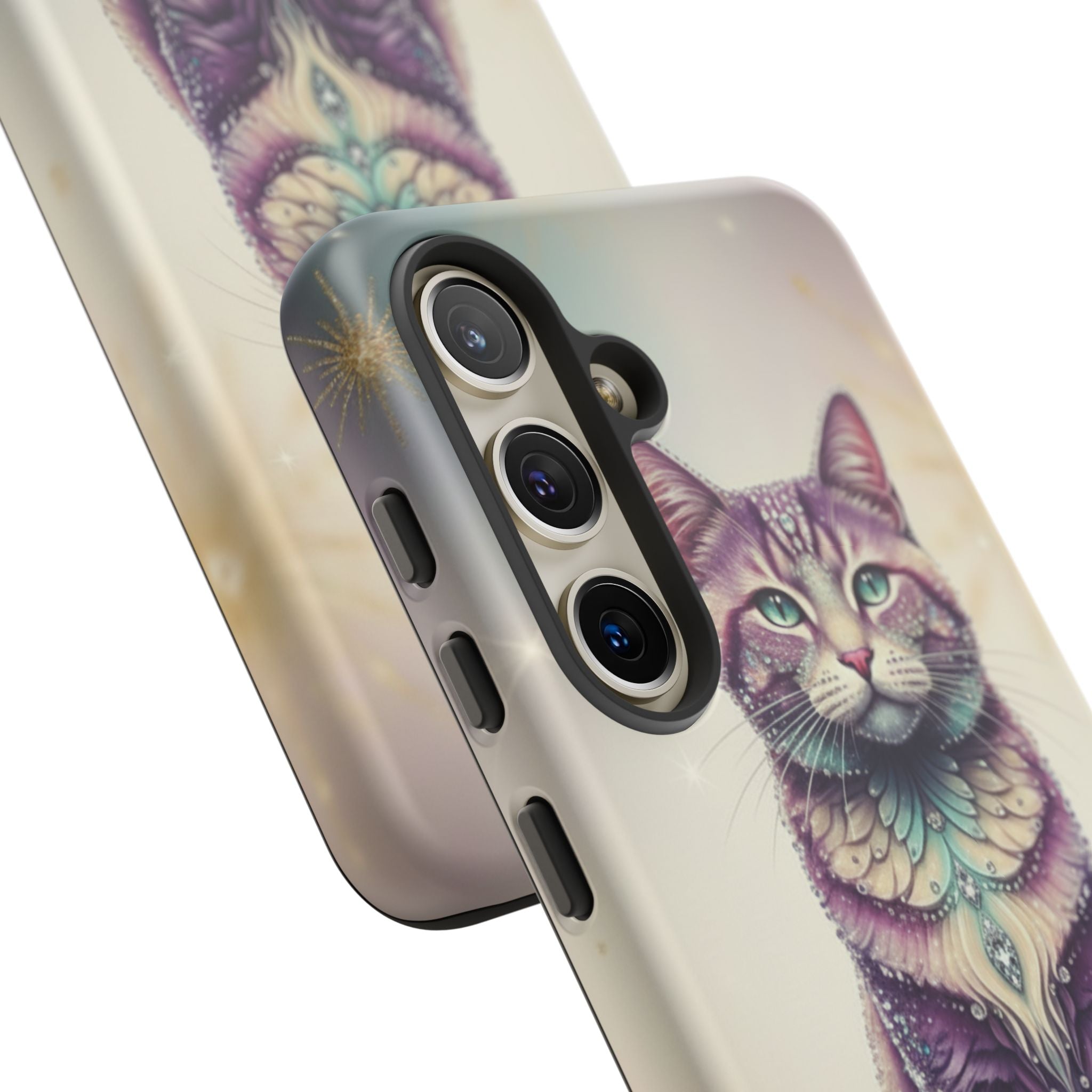 Mystic Cat Phone Case — Protective Tough Case with Enchanted Feline Design