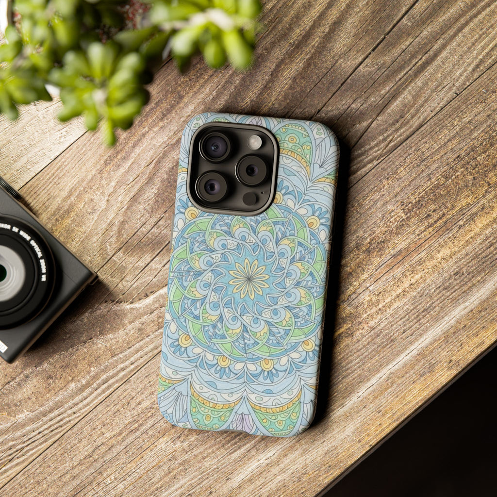 Mandala Floral Phone Case — Pastel Boho Tough Case