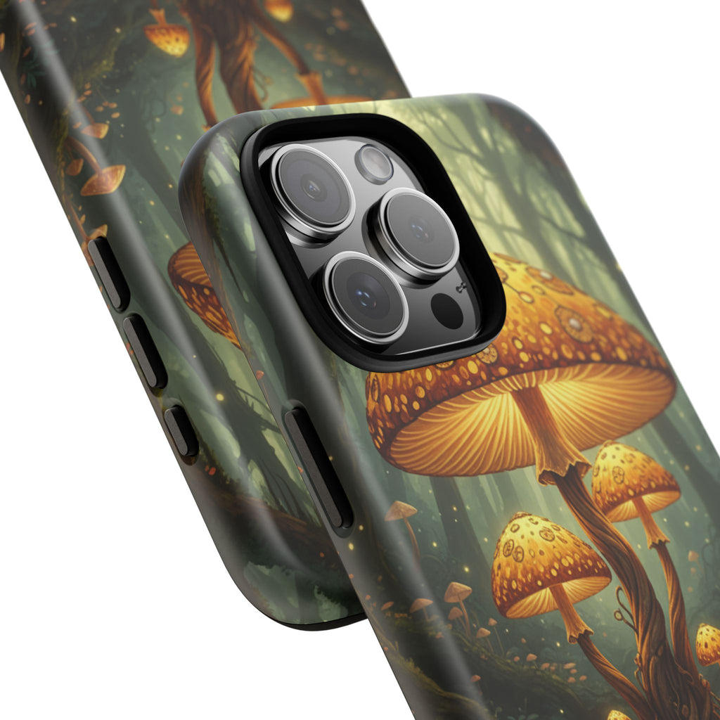 Mushroom Forest Tough Phone Case — Protective Fantasy Nature Design