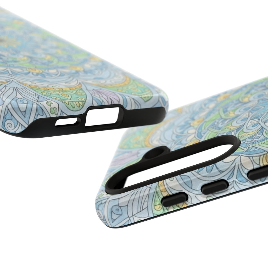 Mandala Floral Phone Case — Pastel Boho Tough Case