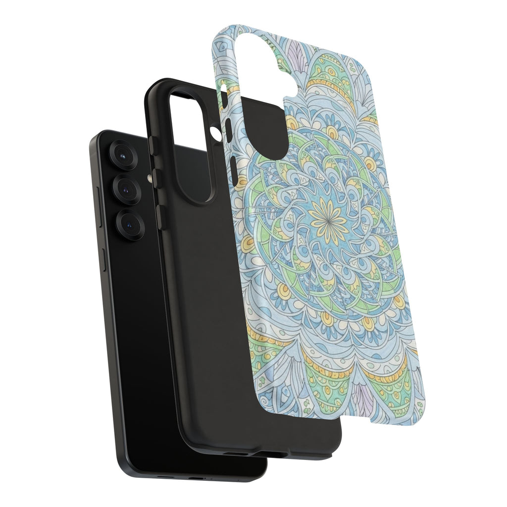 Mandala Floral Phone Case — Pastel Boho Tough Case