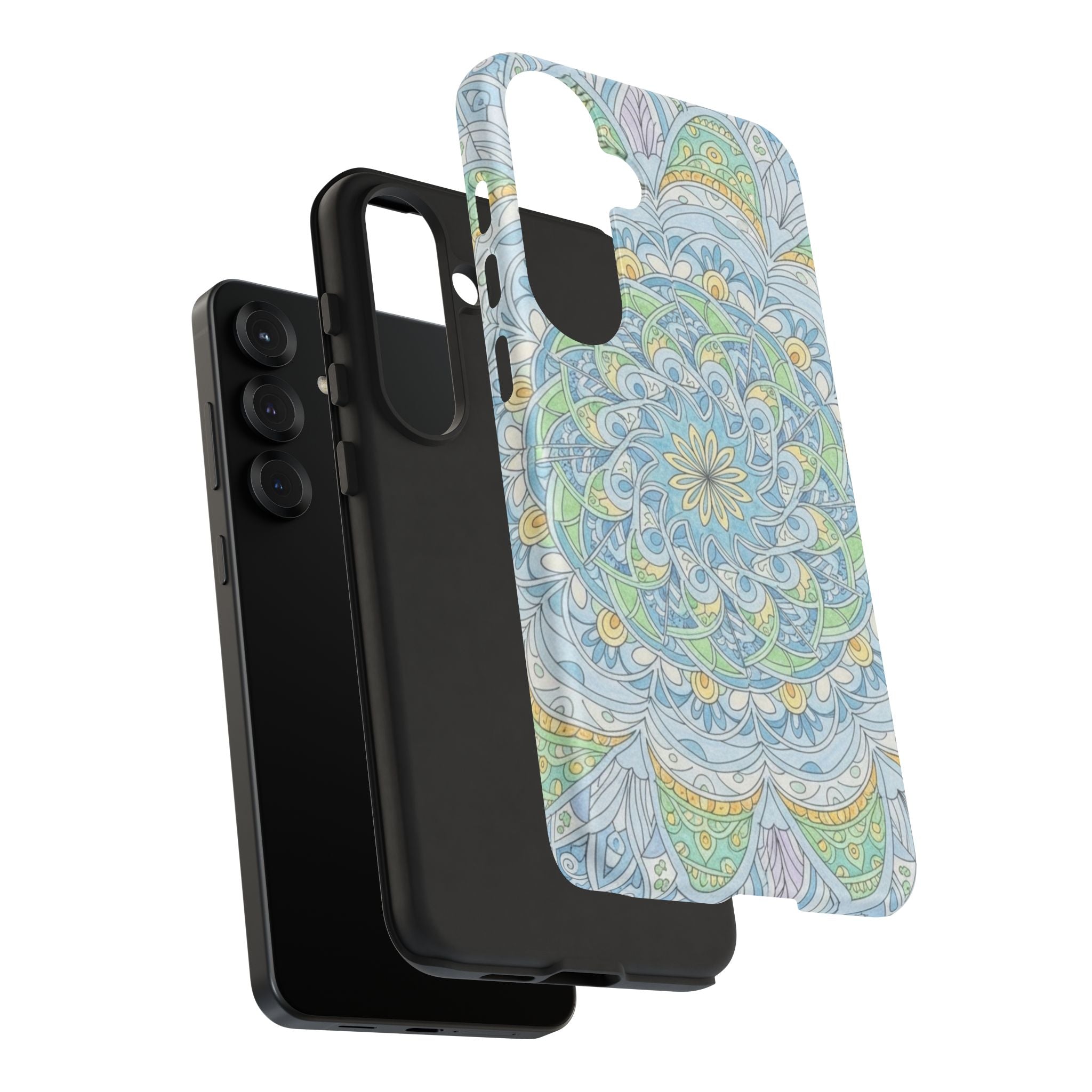 Mandala Floral Phone Case — Pastel Boho Tough Case