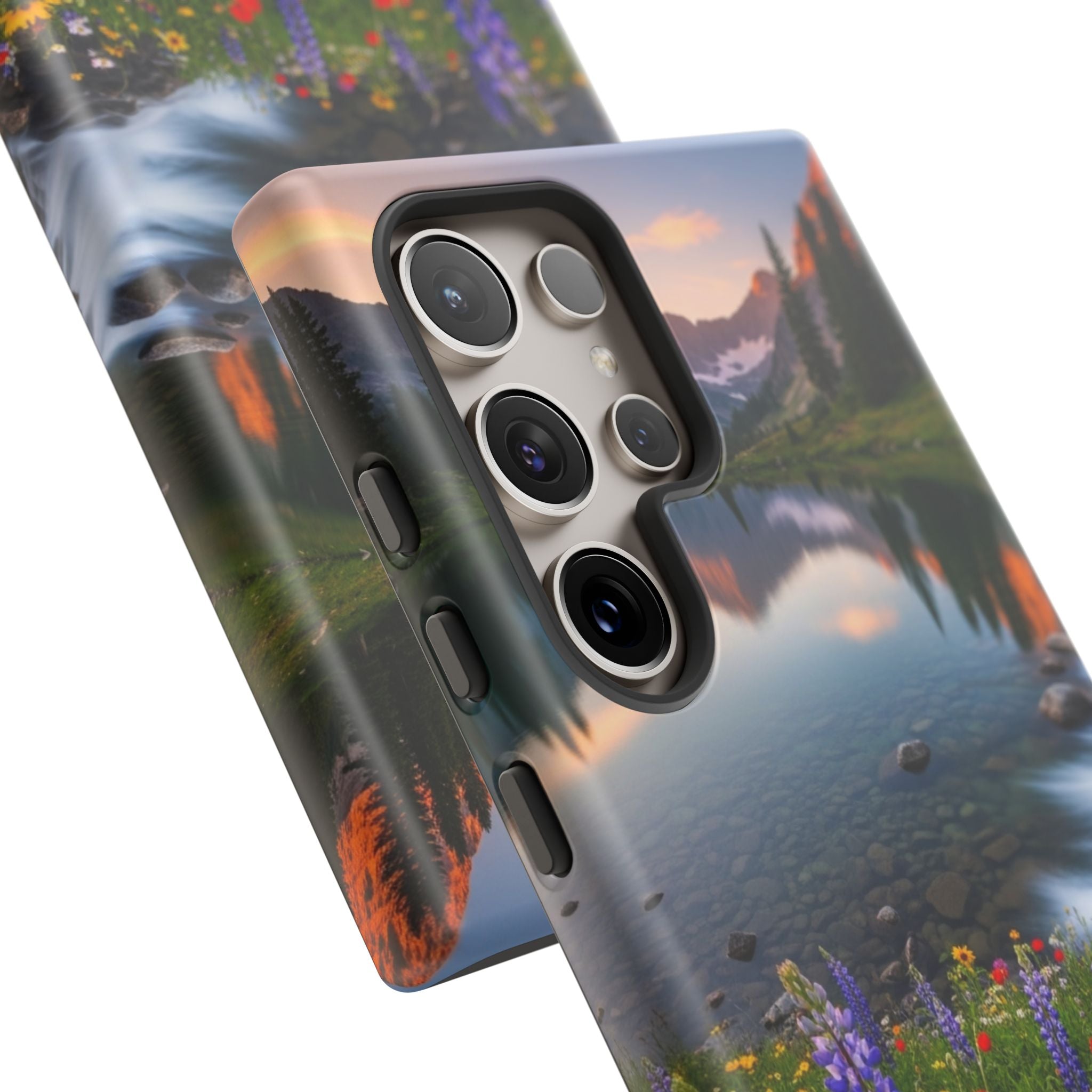 Mountain Wildflower Phone Case — Scenic Nature Tough Case