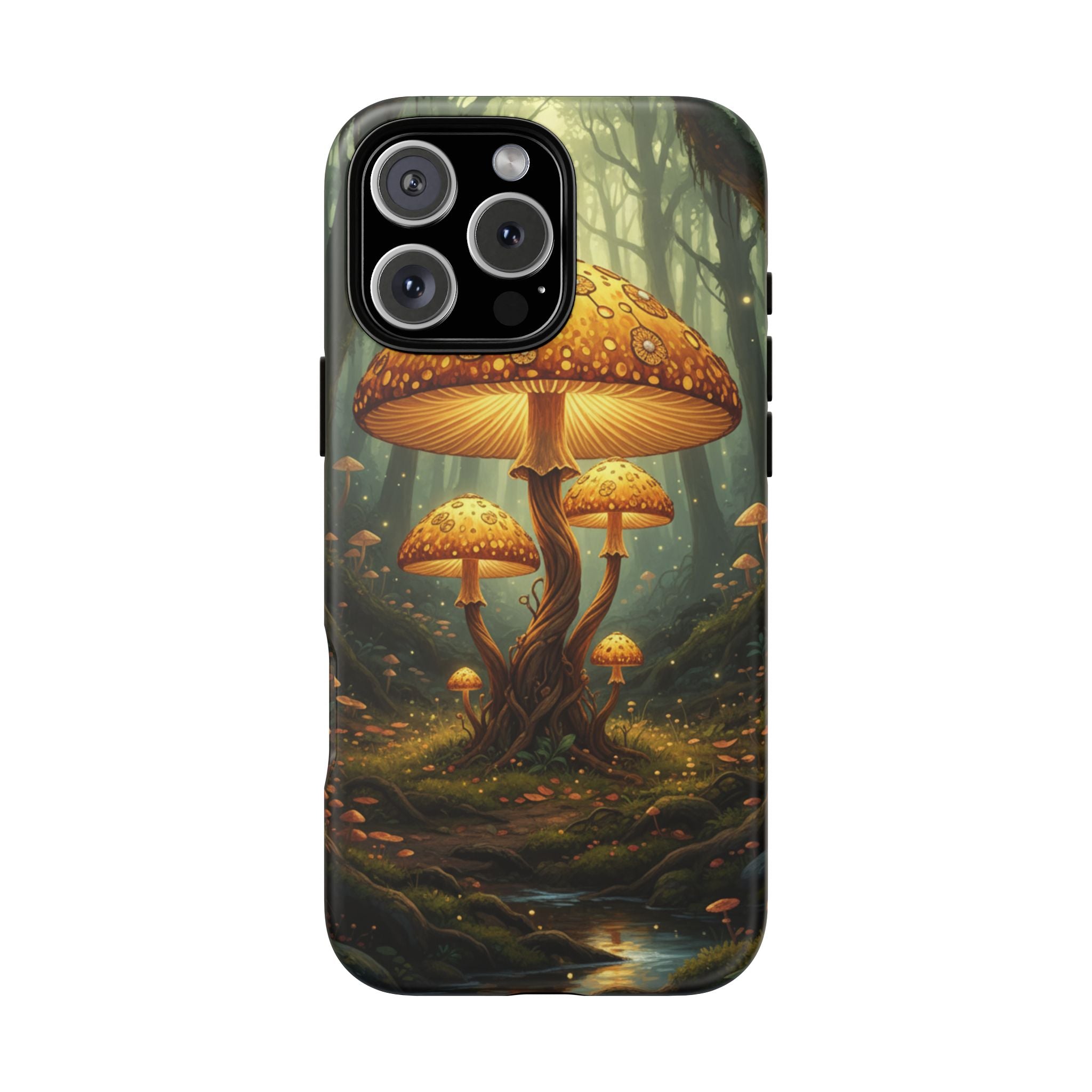Mushroom Forest Tough Phone Case — Protective Fantasy Nature Design
