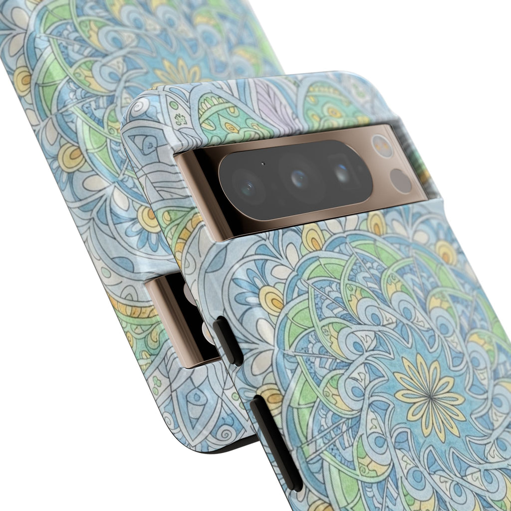 Mandala Floral Phone Case — Pastel Boho Tough Case