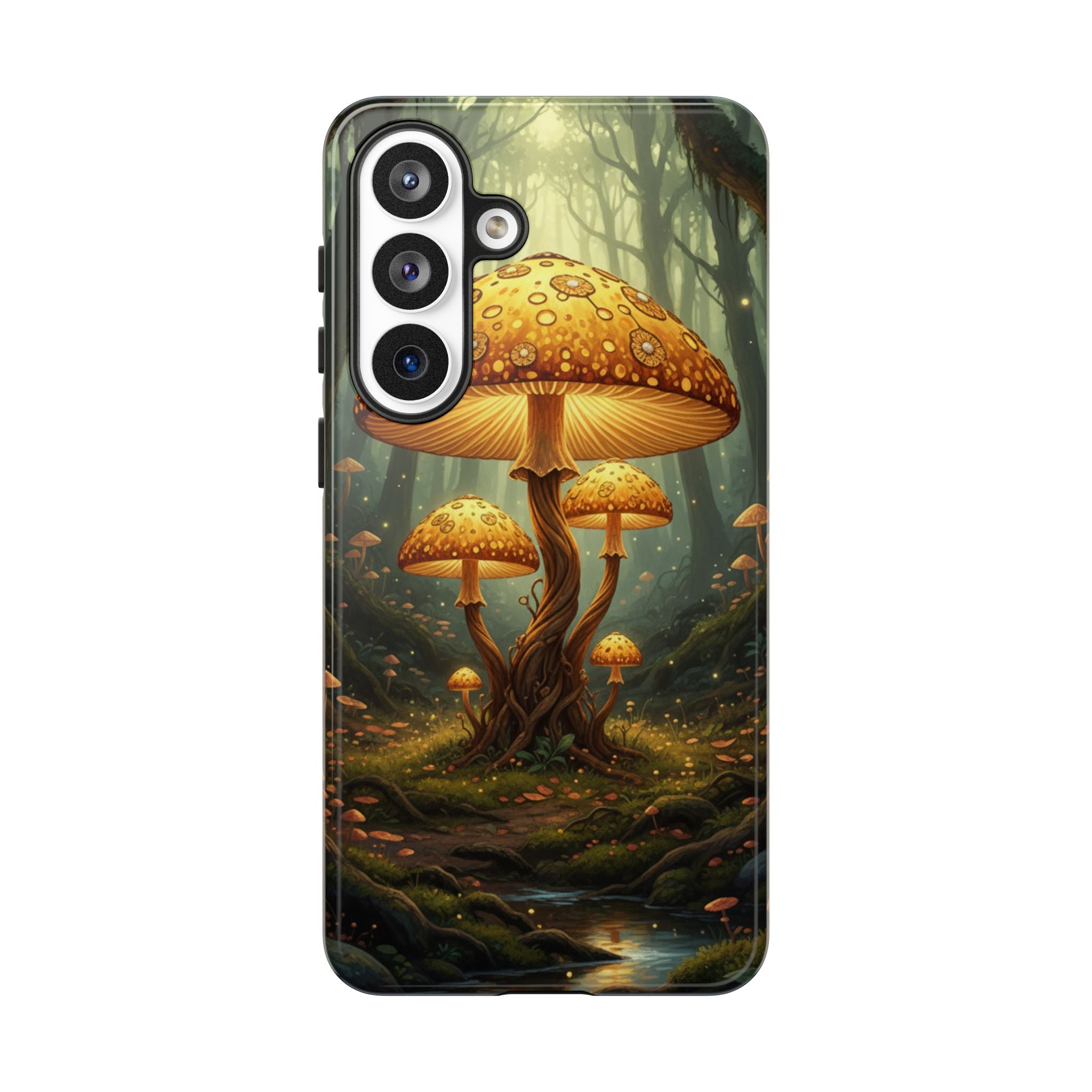 Mushroom Forest Tough Phone Case — Protective Fantasy Nature Design