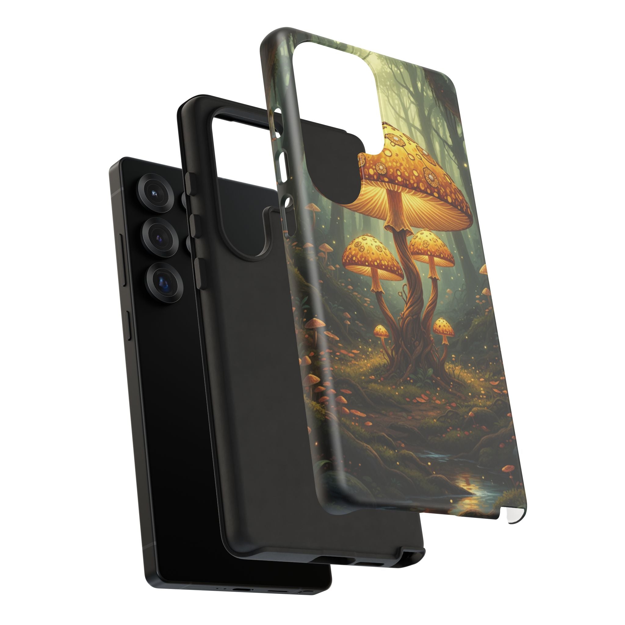 Mushroom Forest Tough Phone Case — Protective Fantasy Nature Design