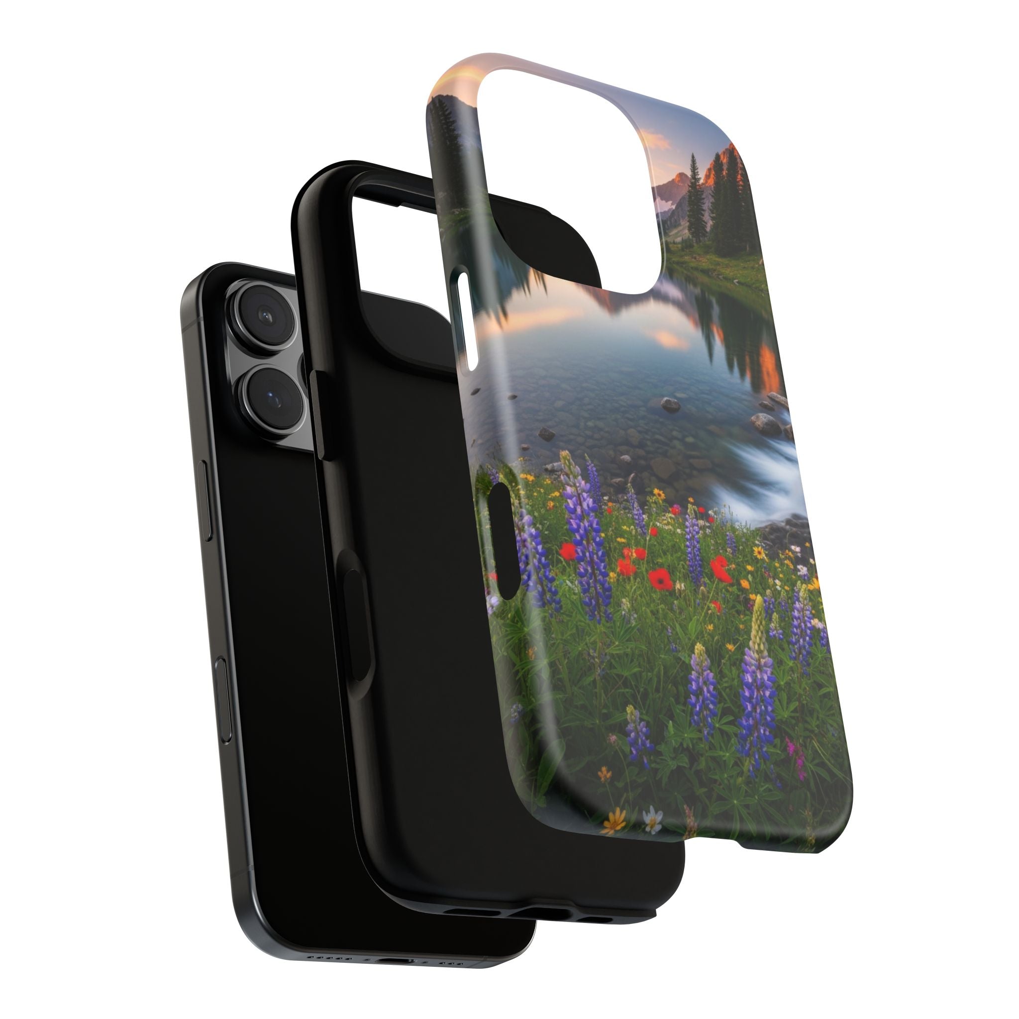 Mountain Wildflower Phone Case — Scenic Nature Tough Case