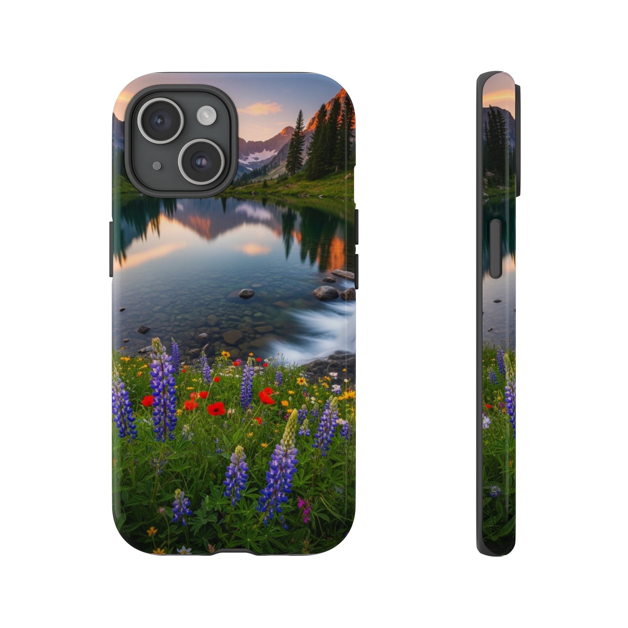Mountain Wildflower Phone Case — Scenic Nature Tough Case