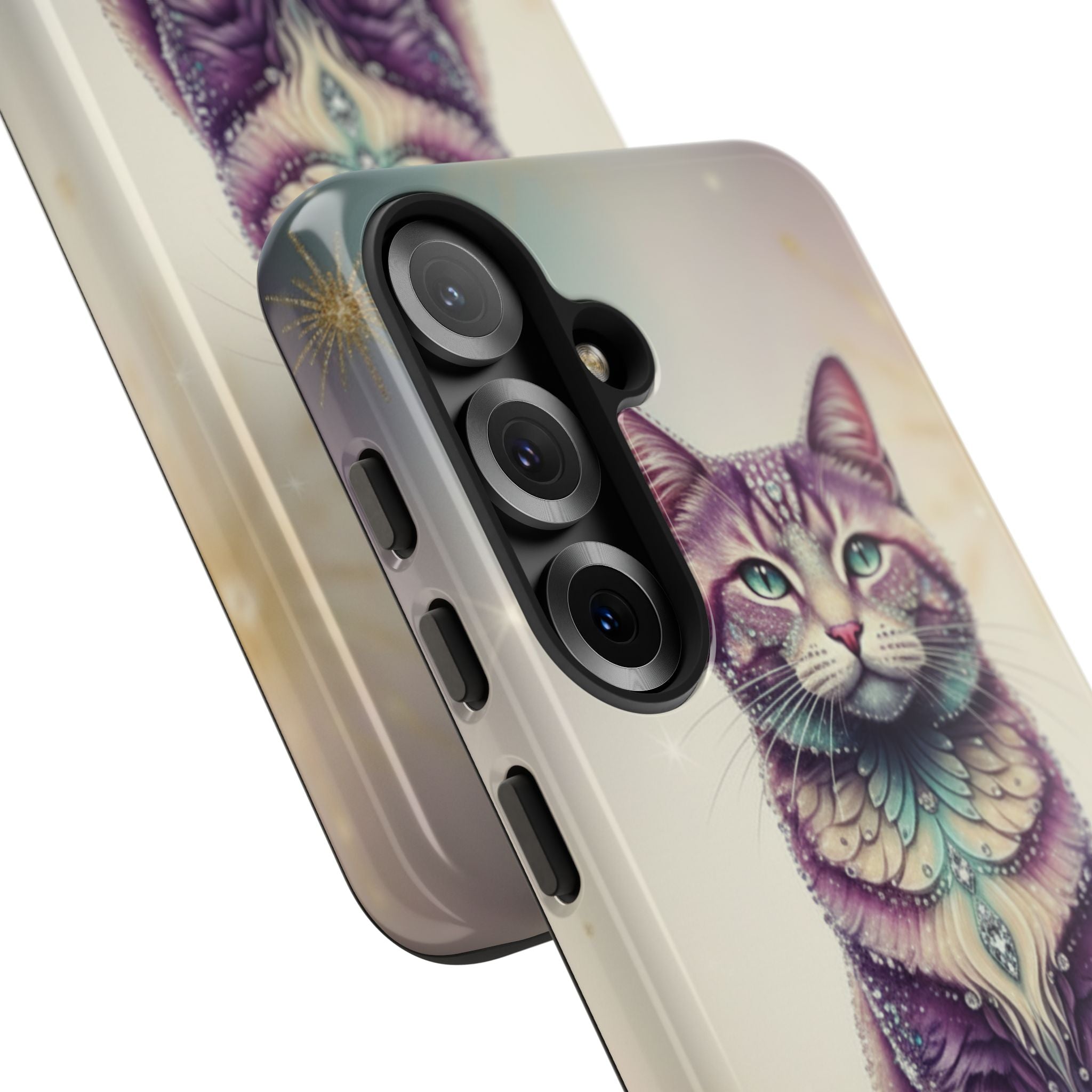 Mystic Cat Phone Case — Protective Tough Case with Enchanted Feline Design
