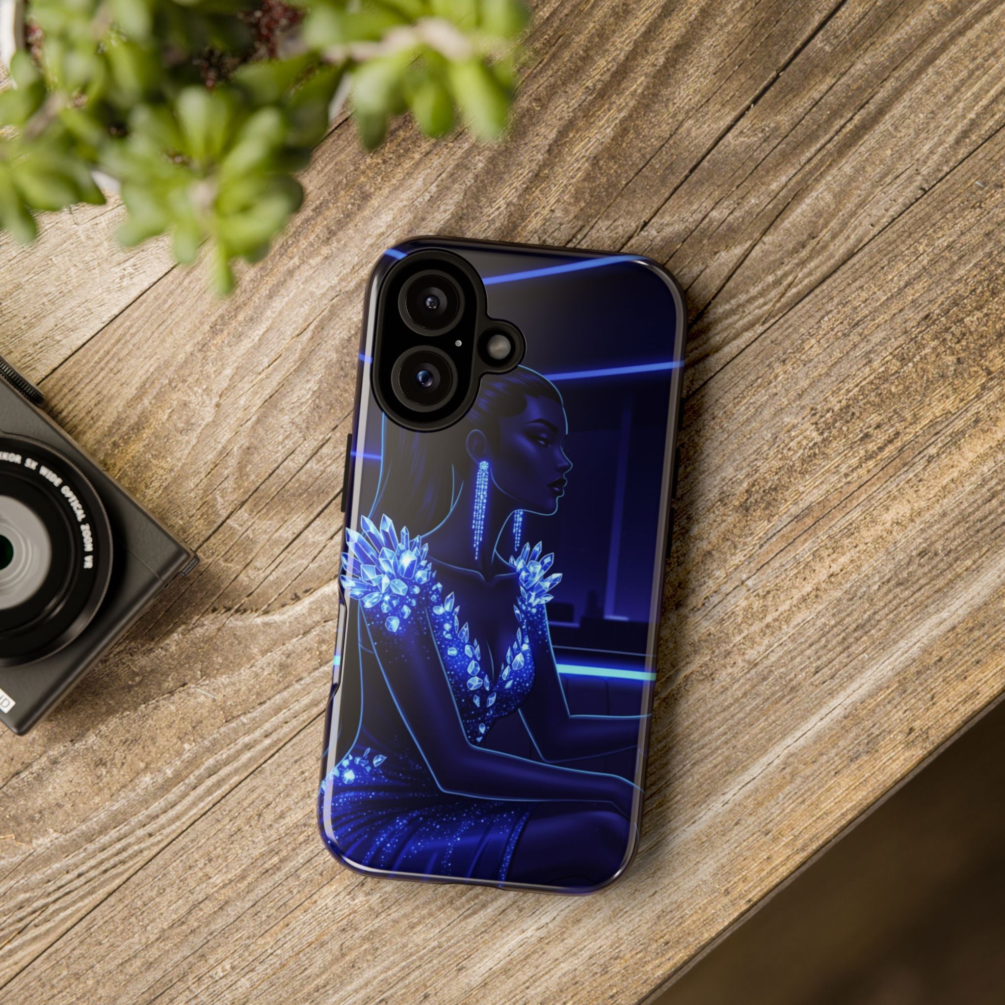 Neon Night Elegance Phone Case