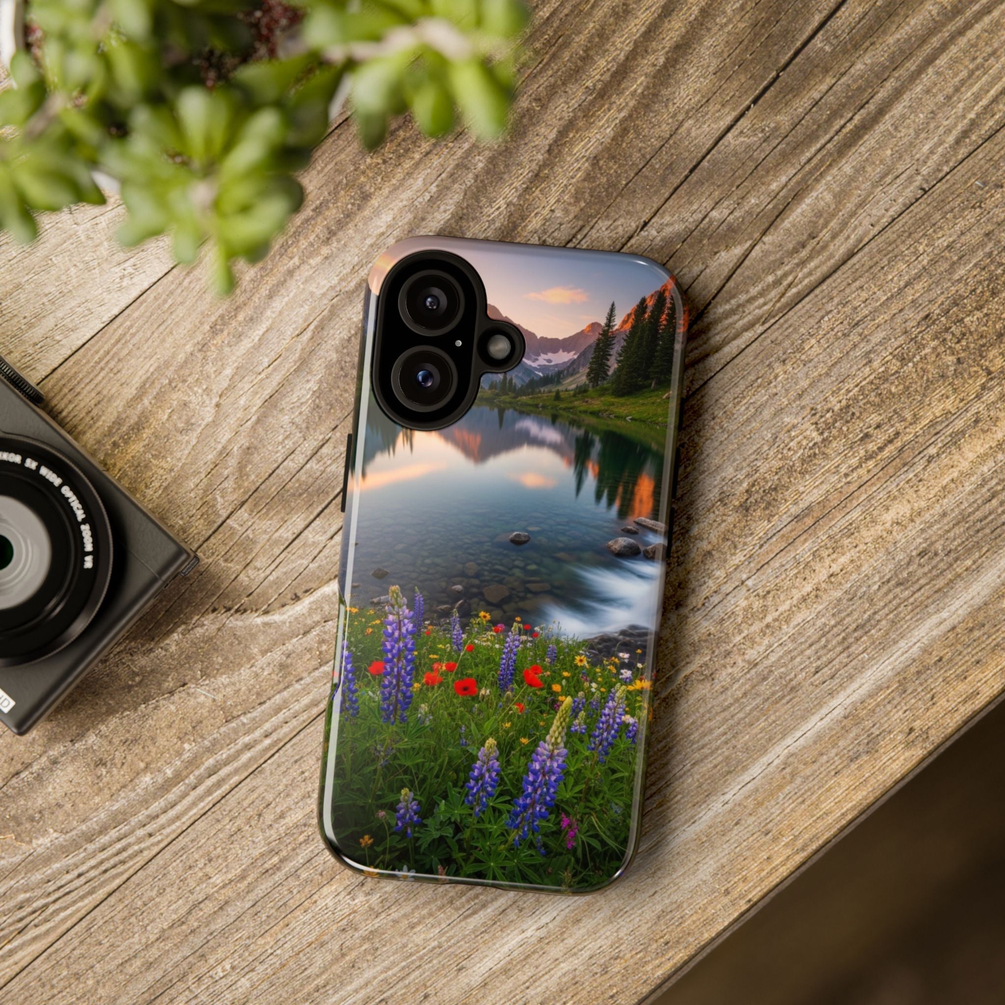 Mountain Wildflower Phone Case — Scenic Nature Tough Case