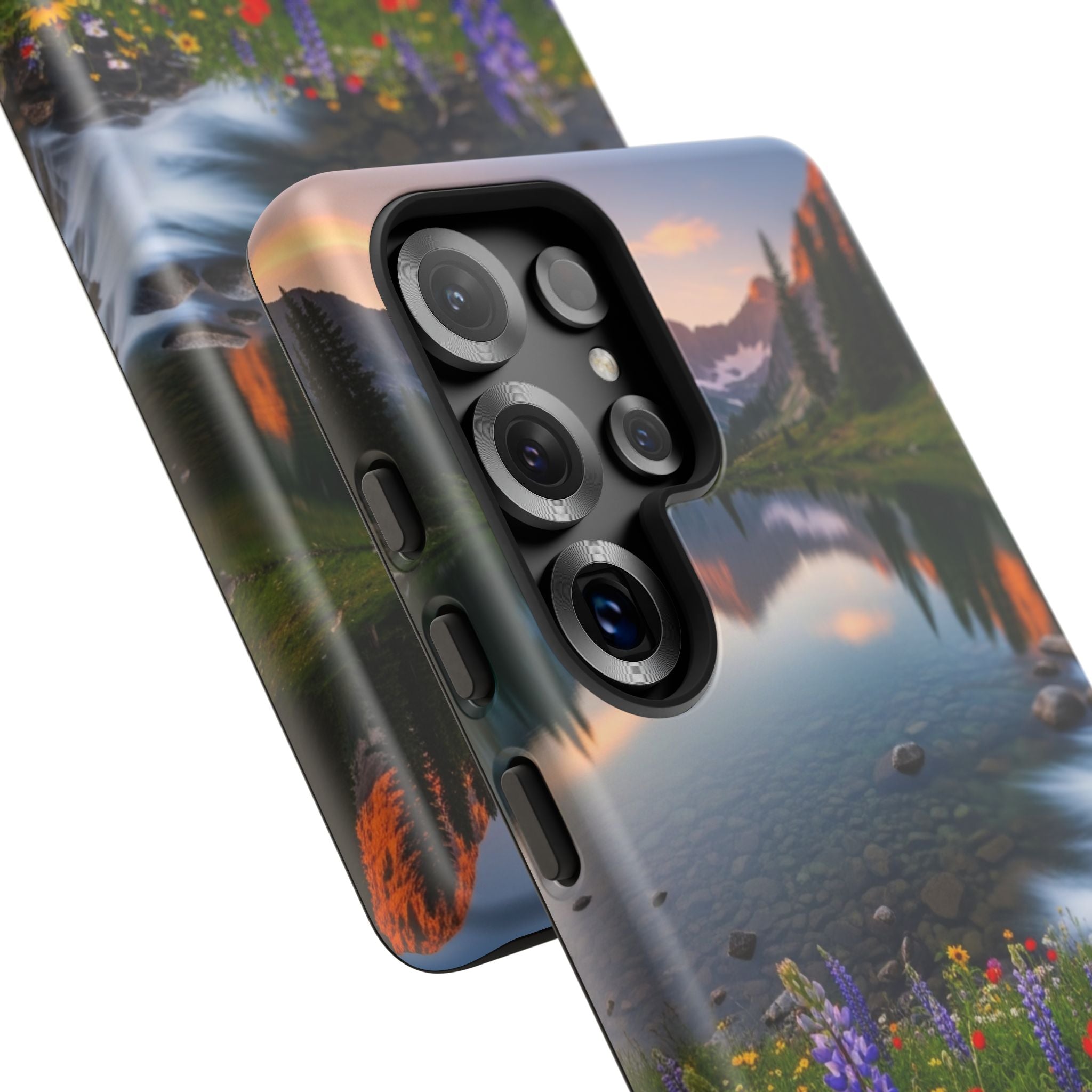 Mountain Wildflower Phone Case — Scenic Nature Tough Case