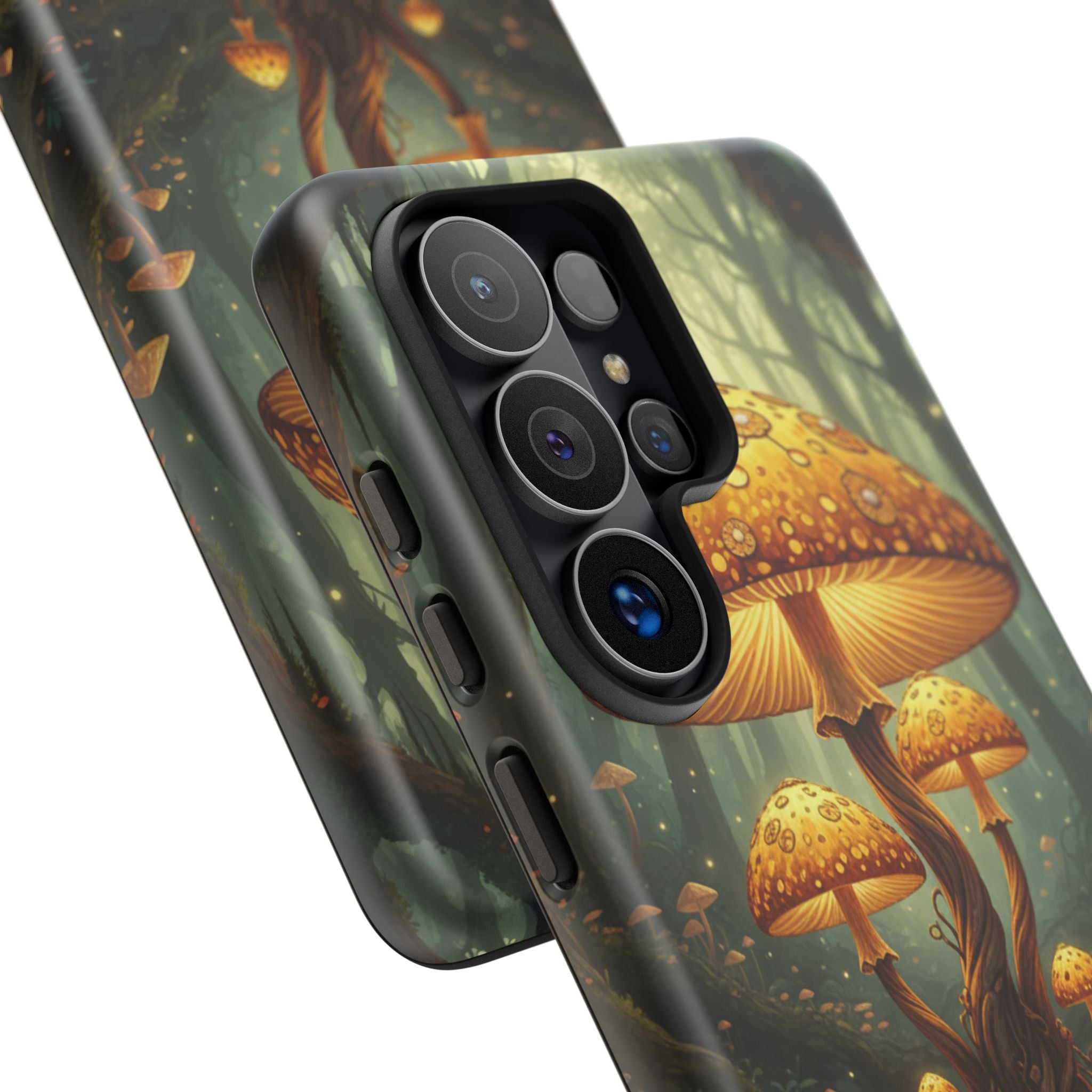 Mushroom Forest Tough Phone Case — Protective Fantasy Nature Design